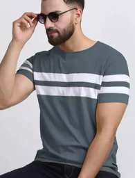 Regular Fit Round Neck Casual T-shirts for Men