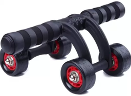 NIRVA 4 Wheel Ab Roller Exercise Ab Exerciser  (Black)